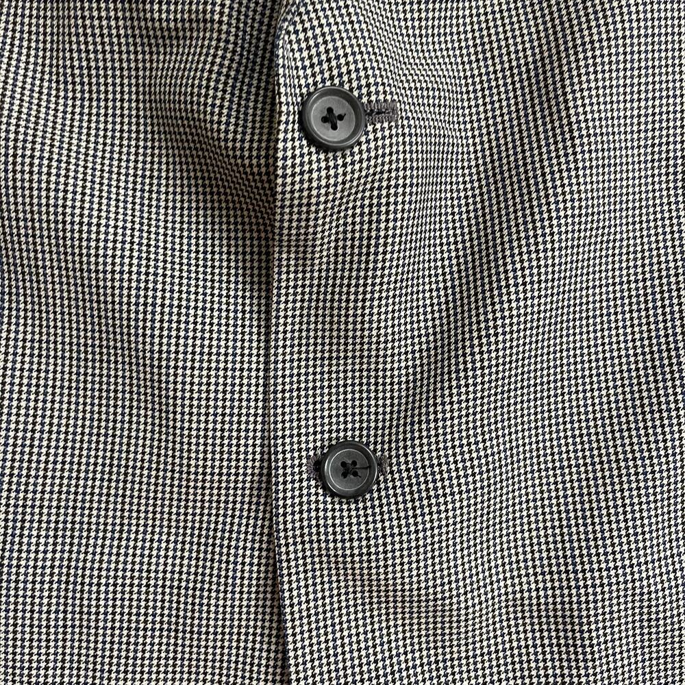 Stafford Vintage Men’s Houndstooth Suit Blazer Jacket Size 48R Wool Blend Pocket - Picture 7 of 11